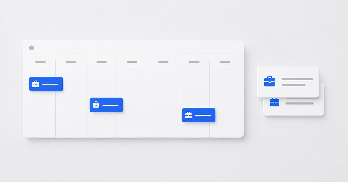 Application tiles distributed across a weekly planner.