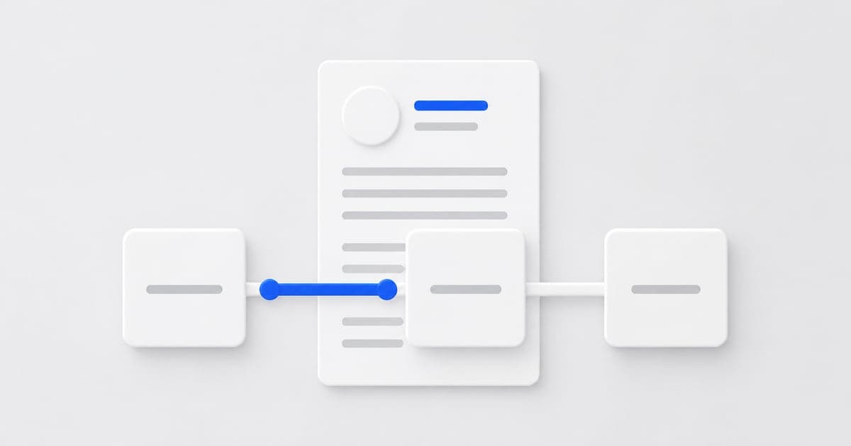 A career timeline with a blue bridge across an interval beside a resume.