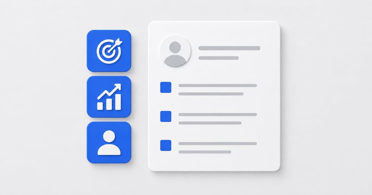 Skill tiles aligned with evidence markers on a resume.